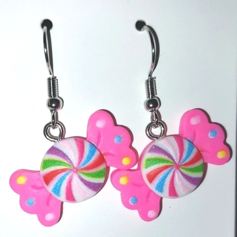 Super cute candy color fashion earrings